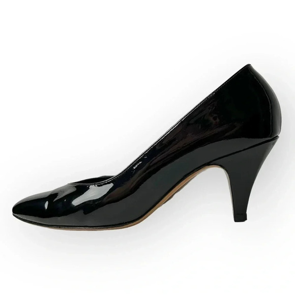 Bally Black Patent Leather Kitten  Heel - Picture 2 of 11